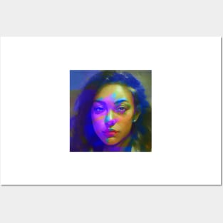 I SEE WHAT YOU DID Weirdcore Glitch Art Portrait Posters and Art